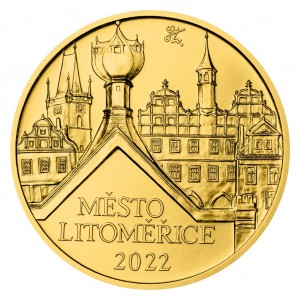 2022 - Zlatá pamětní mince Litoměřice - Městské památkové rezervace - Standard