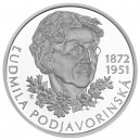 Stříbrná pamětní mince Ludmila Podjavorinská, Proof, 2022