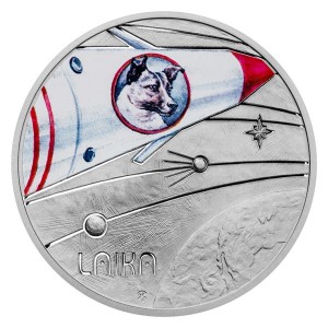 2022 - Stříbrná mince První tvor na oběžné dráze  - Mléčná dráha