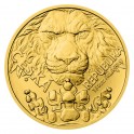 2023 - Zlatá čtvrtuncová mince 10 NZD Český lev - 1/4 Oz