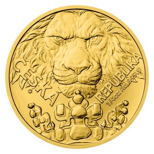 2023 - Zlatá mince 10 NZD Český lev - 1/4 Oz - orientační cena