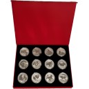 Sada stříbrných uncových investičních mincí Lunární série II.
