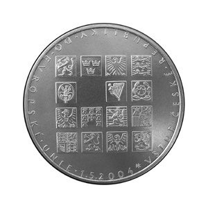 Pamětní stříbrná mince Vstup ČR do EU - Proof 