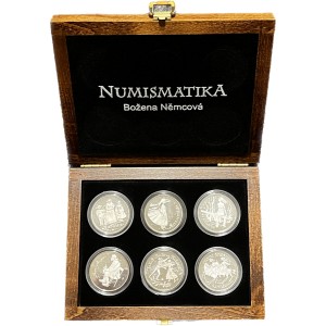 2001 - Sada  šesti stříbrných medailí Božena Němcová