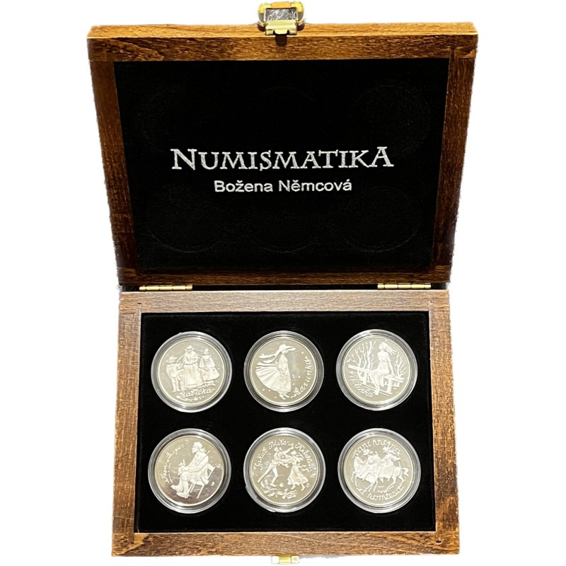 2001 - Sada  šesti stříbrných medailí Božena Němcová