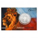 2021 - Stříbrná mince Český lev 2 NZD číslováno  - 1 Oz