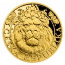 2022 - Zlatá mince 10 NZD Český lev Proof - 1/4 Oz