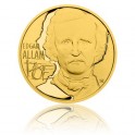 2019 - Zlatá mince 25 NZD Edgar Allan Poe - Proof - 1/2 Oz