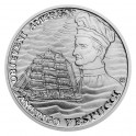 2022 - Stříbrná mince Amerigo Vespucci  - Objevení Ameriky