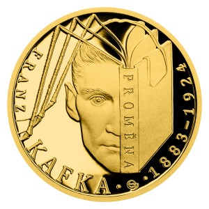 2023 - Zlatá mince 25 NZD Franz Kafka - Slavní umělci