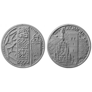 2024 - Zlatá pamětní mince Olomouc - Městské památkové rezervace - Proof