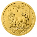 2020 - Zlatá 1/25 Oz investiční mince Český lev