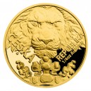 2023 - Zlatá čtvrtuncová mince 10 NZD Český lev Proof - 1/4 Oz