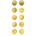2011-2015 - Sada deseti zlatých mincí Mosty ČR,  Standard