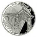 2023 - Platinová mince 50 NZD Lázeňský trojúhelník - UNESCO - Proof