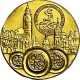 Zlatá medaile Česká numismatická společnost - 50. výročí pobočky v Domažličích