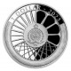 Stříbrná mince Parní lokomotiva 387.0 Mikádo - Na kolech