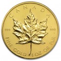Zlatá investiční mince Maple Leaf 1 Oz - rok 1980