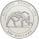 Platinová mince Olympijské hry Atlanta 1996 - Zápas, 1/2 Oz - 1995