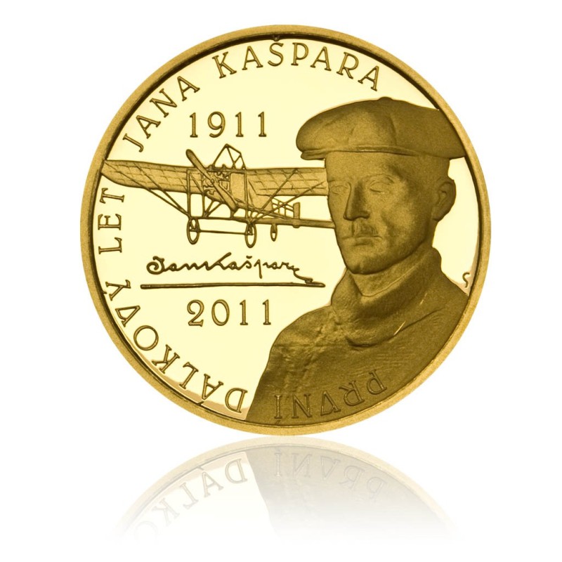 Zlatá medaile První veřejný let Jana Kašpara - Au 1/2 Oz