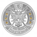 2024 - Stříbrná mince Rok draka - Crystal Coin