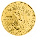 2024 - Zlatá čtvrtuncová mince 10 NZD Český lev - 1/4 Oz