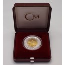 1999 - Zlatá bimetalová medaile s motivem české měny "50 Kč" b.k.