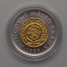 1999 - Zlatá bimetalová medaile s motivem české měny "50 Kč" b.k.