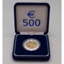 1999 - Zlatá bimetalová medaile k zavedení EURO měny - 500 Euro