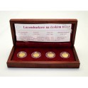2006 - Sada 4 zlatých medailí Lucemburkové na českém trůně