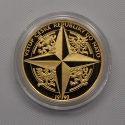 1999 - Zlatá medaile Vstup ČR do NATO, Au 1/4 Oz