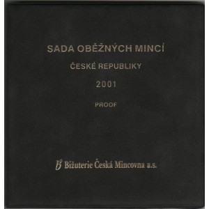 Sada oběžných mincí České republiky 2001 - Proof