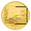 2023 - Zlatá dvouuncová medaile Jan Saudek - Tanečnice reverse proof