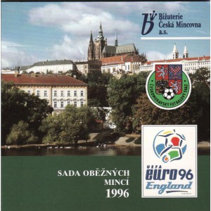 Sada oběžných mincí České republiky 1996 - ME ve fotbale