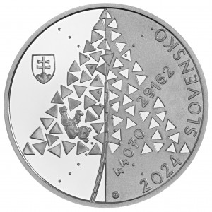 Stříbrná pamětní mince 80. výročí podání správy o nacistických vyhlazovacích táborech, Standard, 2024