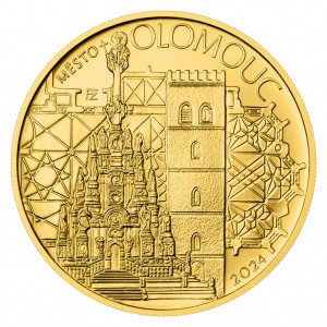 2024 - Zlatá pamětní mince Olomouc - Městské památkové rezervace - Standard