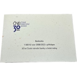 Pamětní bankovka 1.000,-Kč s přítiskem ČNB  1993-2023 SPECIMEN