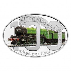 2024 - Stříbrná mince Flying Scotsman - Slavné parní lokomotivy 1 NZD