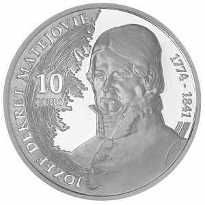 Stříbrná pamětní mince Jozef Dekret Matejovie, Proof, 2024