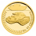 2024 - Zlatá mince 5 NZD Mk VI Crusader - Obrněná technika