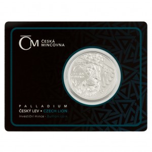 2024 - Palladiová mince 50 NZD Český lev - 1 Oz