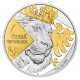 2024 - Stříbrná uncová mince Český lev Proof - selektivní pokov Au - 1 Oz