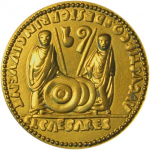 2000 - Zlatá medaile Octavian Augustus, Au 1/5 Oz