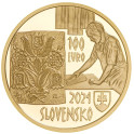 Zlatá pamětní mince Slovensko - Modrotisk, Proof - rok 2024