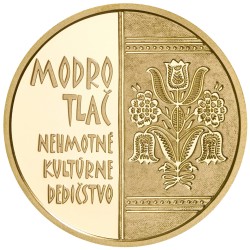 Zlatá pamětní mince Modrotisk, Proof - rok 2024