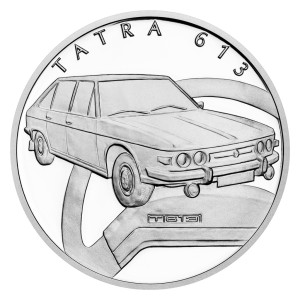 2025 - Stříbrná mince Tatra 613 - Na kolech 1 NZD