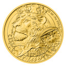 2025 - Zlatá mince 25 NZD Český lev  - 1/2 Oz - orientační cena