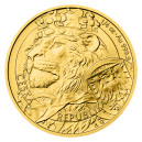 2025 - Zlatá čtvrtuncová mince 10 NZD Český lev - 1/4 Oz - orientační cena