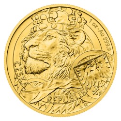 2025 - Zlatá mince 50 NZD Český lev - 1 Oz - orientační cena