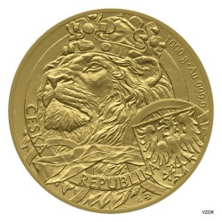 2025 - Zlatá mince 8000 NZD Český lev - 1 kg - orientační cena